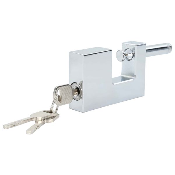 vidaXL H&auml;ngl&aring;s 6 pcs Silver 8,7 x 1,9 x 5,5 cm J&auml;rn