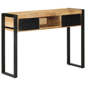 vidaXL Avlastningsbord 100x35x75 cm massivt grovt tr&auml; mango