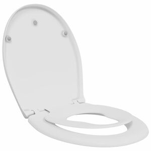 vidaXL Toalettstol Vit 47 x 37 x 4 cm Duroplast