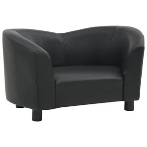 vidaXL Hundsoffa svart 67x41x39 cm konstl&auml;der