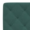 vidaXL Bed Frame without Mattress Dark Green 140x200 cm Velvet