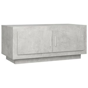 vidaXL Soffbord betonggr&aring; 102x50x45 cm konstruerat tr&auml;