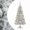 vidaXL Konstgjord julgran med julkulor 120 cm 150 LED-lampor Varmvit