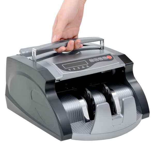 vidaXL Sedelr&auml;knare svart och gr&aring;