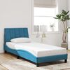 vidaXL Bed Frame without Mattress "Hanko" Blue 80x200 cm Velvet