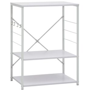 vidaXL Hylla f&ouml;r mikrov&aring;gsugn vit 60x39,6x79,5 cm konstruerat tr&auml;