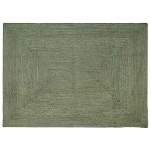 vidaXL Omr&aring;desmattor Rektangul&auml;r Olivgr&ouml;n 240 x 340 cm Jute