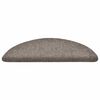 vidaXL Trappmattor sj&auml;lvh&auml;ftande 30 st 56x17x3 cm beige halvrunda
