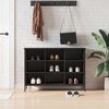 vidaXL Skohylla svart 102x36x60 cm konstruerat tr&auml;