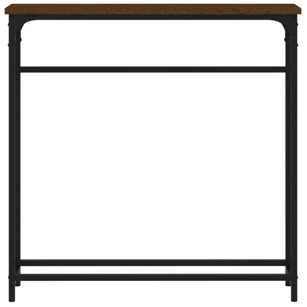 vidaXL Avlastningsbord brun ek 75x19,5x75 cm konstruerat tr&auml;