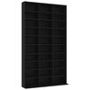 vidaXL CD-hylla svart 102x23x177,5 cm konstruerat tr&auml;