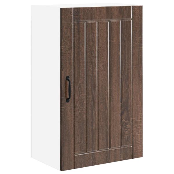 vidaXL K&ouml;kssk&aring;p Lucca Brun ek 50 x 31 x 80 cm Konstruerat tr&auml;