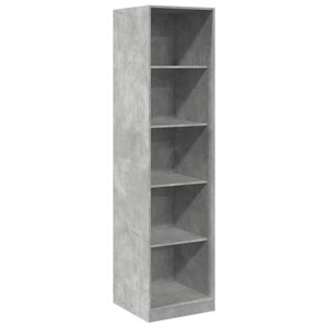 vidaXL Garderob betonggr&aring; 50x50x200 cm konstruerat tr&auml;
