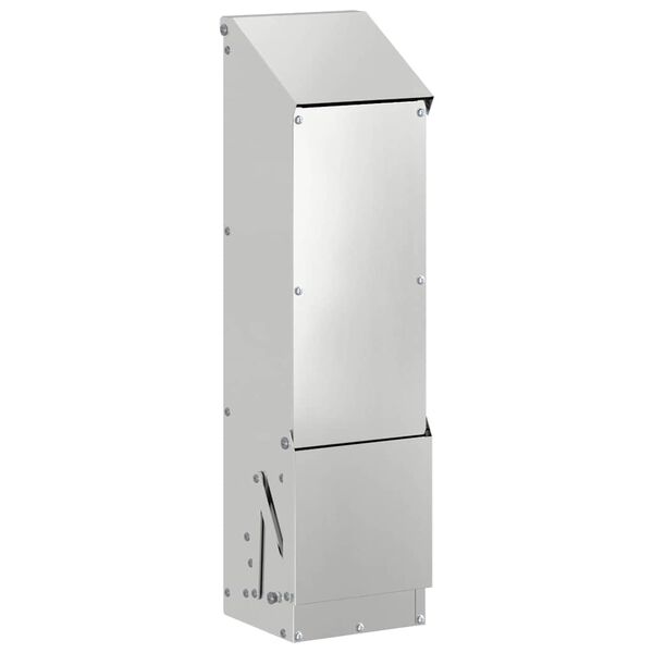 vidaXL H&ouml;nsfodertr&aring;g Silver 13 x 12 x 51 cm Galvaniserat St&aring;l