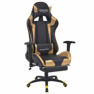 vidaXL Gaming Stolen Guld 70 x 71 x 136 cm Konstl&auml;der