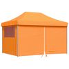 vidaXL Pop-Up hopf&auml;llbart partyt&auml;lt med 4 sidov&auml;ggar ORANGE