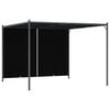 vidaXL Pergola med inf&auml;llbart tak 3x3 m antracit