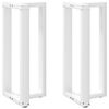 vidaXL Barbordsben T-formade 2 st vita 50x35x(90-91) cm st&aring;l