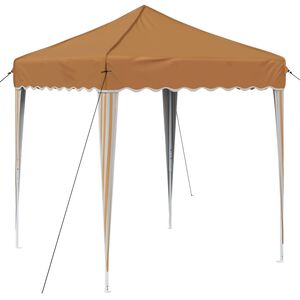 vidaXL Pop-up Partyt&auml;lt Beige 195 x 195 x 245 cm Oxford Tyg