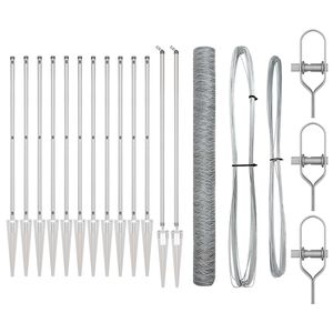 vidaXL St&auml;ngselstolpe Silver