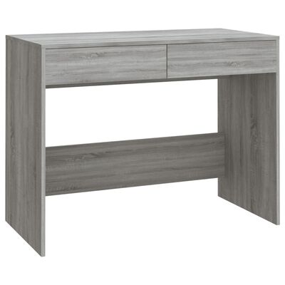 vidaXL Skrivbord grå sonoma 101x50x76,5 cm konstruerat trä