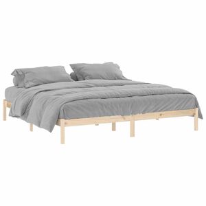vidaXL S&auml;ngram utan madrass 193x203 cm massiv furu king