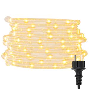 vidaXL Ljusslang med 1200 lysdioder varmvit 50 m PVC
