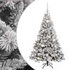 vidaXL Konstgjord julgran med kulor 120 cm 150 LED-lampor Varmvit