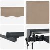 vidaXL Elektrisk Retraktabel Markis Beige 2,5 x 2 m