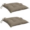 vidaXL Stolsdynor 2 st taupe 50x50x7 cm oxfordtyg