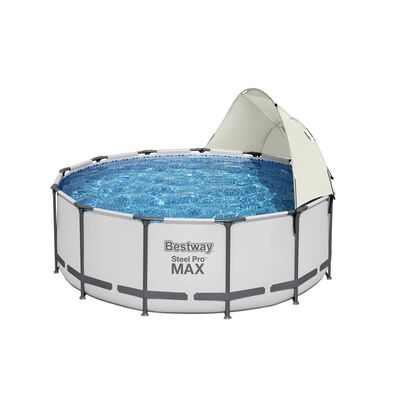 Bestway Solskydd för fristående pool vit