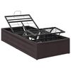 vidaXL Elektrisk Justerbar S&auml;ng Ram Brun 190 x 100 x 33,5 cm St&aring;l