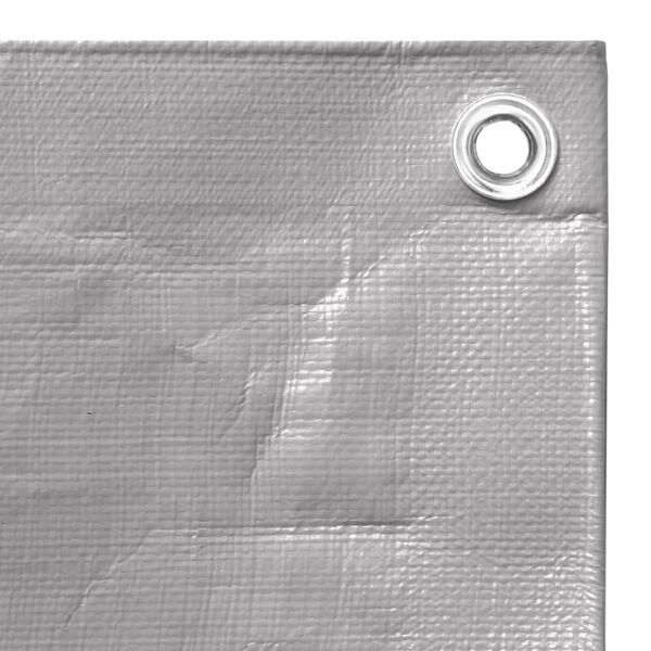 vidaXL Presenning 260 g/m&sup2; 6x12 m gr&aring; HDPE