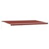 vidaXL Utdragbar markis Orange och Brunt 600 &times; 300 cm