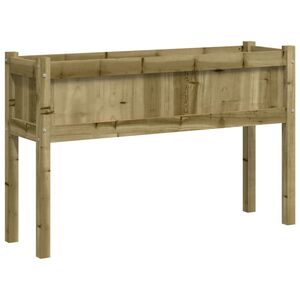 vidaXL Odlingsl&aring;da med ben 110x31x70 cm impregnerat furu