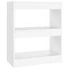 vidaXL Bokhylla/Rumsavdelare vit 60x30x72 cm