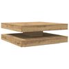 vidaXL Soffbord 360 grader vridbart artisan ek 90x90x34,5 cm