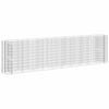 vidaXL Planteringsgabion galvaniserat järn 400x50x100 cm