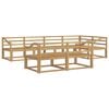 vidaXL Utomhussoffset 8 pcs Vit 325 x 166,5 x 73 cm Massivt Akaciatr&auml;