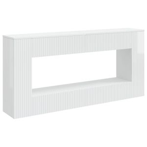 vidaXL Konsolbord H&ouml;gblank Vit 155 x 29 x 74 cm Konstruerat tr&auml;