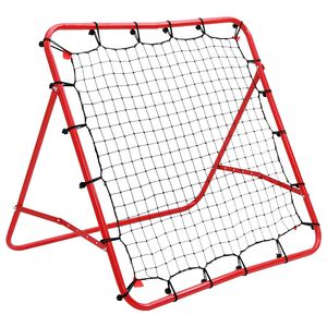 vidaXL Justerbart fotbollsm&aring;l Kickback Rebounder 100 x 100 cm