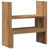 vidaXL Skrivbordshylla justerbar artisian ek 40x17x41 cm konstr. tr&auml;