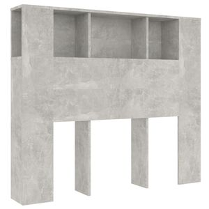 vidaXL S&auml;nggavel med f&ouml;rvaring betonggr&aring; 120x18,5x102,5 cm