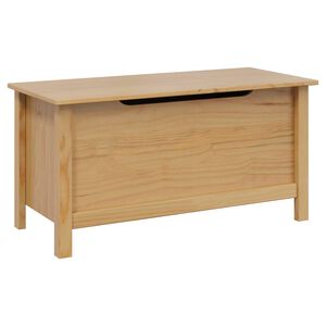vidaXL F&ouml;rvaringsl&aring;da HILL Honung brun 90 x 40 x 45 cm Massivt furu