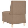vidaXL Modulsofa utan armstöd 2 pcs Cappuccino 55 x 74 x 82 cm