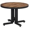 vidaXL Soffbord runt &Oslash;55x40 cm massiv &aring;tervunne teak