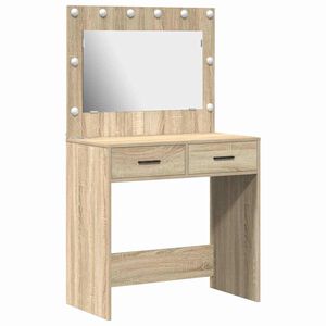 vidaXL Smyckebord Sonoma-ek 78,5 x 41 x 135 cm Konstruerat tr&auml;
