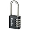 Master Lock Kombinationsl&aring;s i aluminium svart 40 mm 7640EURDBLKLH