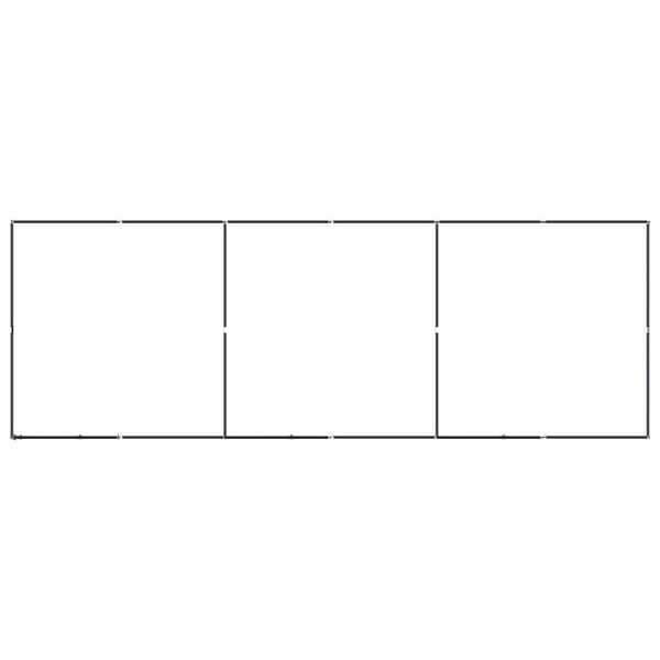 vidaXL Hundgård för utomhusbruk stål 11,06 m²