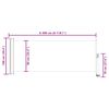 vidaXL Inf&auml;llbar sidomarkis 100 x 300 cm svart